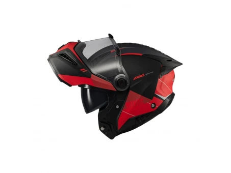 Cască moto modulară Axxis GhostFighter SV Maniac B5 - Negru/Roșu mat | 4365779B52