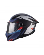 Cască Flip-up Axxis GhostFighter SV Sleek B7 ochelari soare, tip vizieră: MT-V-36 - Albastru mat | 4365C61B720