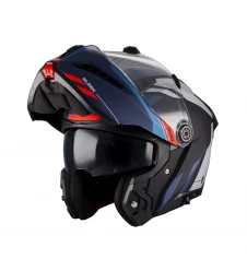 Cască Flip-up Axxis GhostFighter SV Sleek B7 ochelari soare, tip vizieră: MT-V-36 - Albastru mat