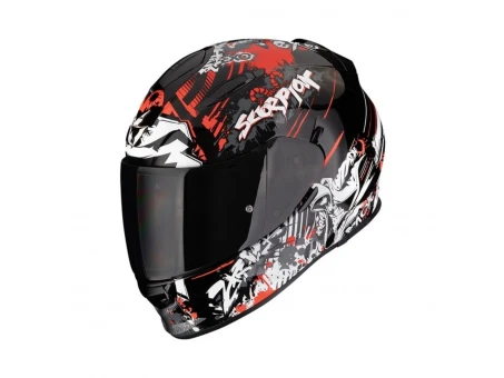 Cască integrală Scorpion EXO-491 Specto - Negru/Rosu | 48-515-24