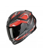 Cască integrală SCORPION EXO-491 ZUMO - Negru mat/Rosu | 48-517-24