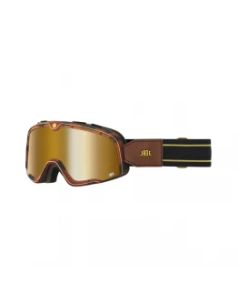 Ochelari Moto 100% Barstow Jane - Negru/Auriu cu Lentila Oglinda Aurie 