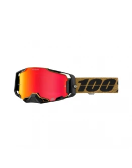 Ochelari Moto 100% Armega Hyper Glory - Maro/Negru cu Lentila Oglinda Rosie