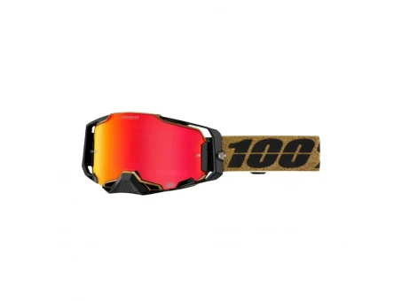 Ochelari Moto 100% Armega Hyper Glory - Maro/Negru cu Lentila Oglinda Rosie | 50003-00012