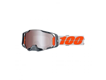Ochelari motocross 100% ARMEGA HIPER Silver - lentilă Silver Mirror | 50003-00016