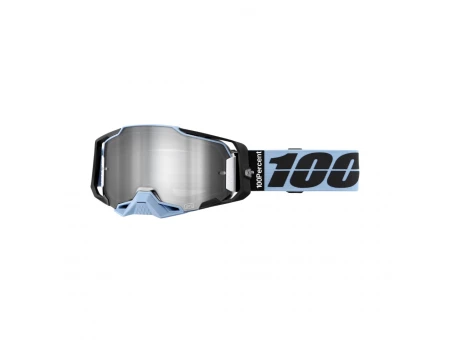 Ochelari 100% Armega Petros lentilă oglindă argintie - Albastru/Negru | 50005-00041