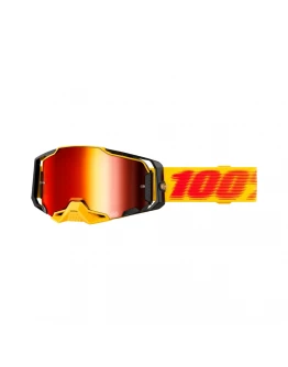 Ochelari 100% Armega Tetsu lentilă oglindă roșie - Galben/Rosu/Negru