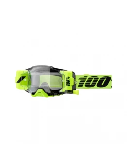 Ochelari 100% ARMEGA FORECAST ROLL-OFF NEON YELLOW - Negru/Galben fluo