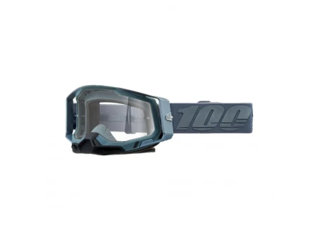 Ochelari 100% RACECRAFT 2 Battleship - Gri cu lentila transparenta