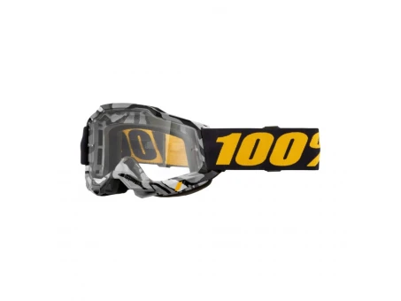 Ochelari Off Road 100% Accuri 2 Ambush - Negru/Gri/Galben