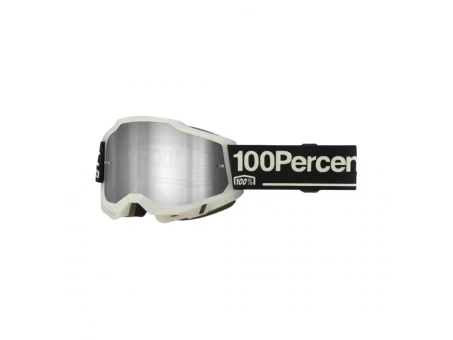 Ochelari moto 100% Accuri 2 Glow Mirror Silver Lens - Negru/Gri | 50014-00048