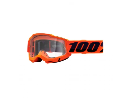 Ochelari 100% Accuri 2 OTG Orange - Portocaliu/Negru cu lentila transparenta