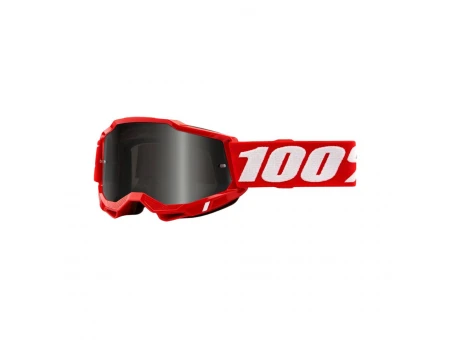 Ochelari 100% Accuri 2 Sand Red - Rosu/Alb cu lentila fumurie
