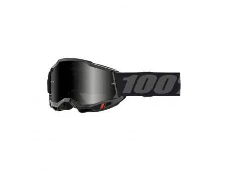 Ochelari Moto 100% ACCURI 2 Sand Black - Negru/Gri cu Lentila Fumurie | 50020-00006
