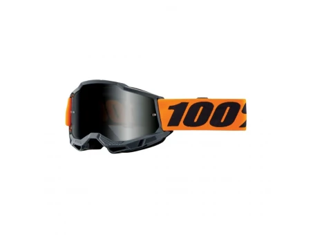 Ochelari 100% Accuri 2 Orange Sand - Negru/Portocaliu cu lentila fumurie