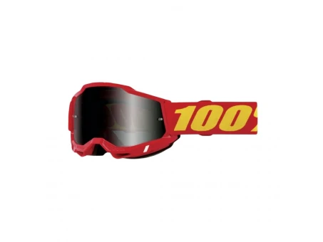 Ochelari 100% Accuri 2 Sand Red - Rosu/Galben cu lentila fumurie