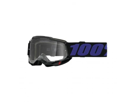Ochelari 100% ACCURI 2 Youth/Junior MOORE - Negru/Albastru cu lentila transparenta
