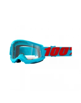 Ochelari 100% STRATA 2 Summit - Albastru/Rosu cu lentila transparenta