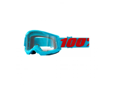 Ochelari 100% STRATA 2 Summit - Albastru/Rosu cu lentila transparenta
