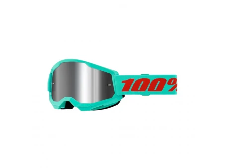Ochelari 100% STRATA 2 MAUPITI - Verde/Rosu cu lentila oglinda argintie