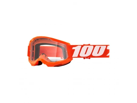 Ochelari 100% STRATA 2 YOUTH JUNIOR ORANGE - Portocaliu cu lentila transparenta