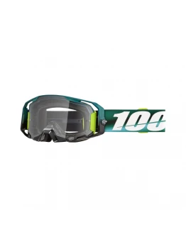 Ochelari Motocross 100% Armatic Polarity Lentilă Clara - Verde/Alb