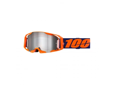 Ochelari Motocross 100% Armatic Orange Lentilă Silver Mirror - Portocaliu/Mov | 50060-00003