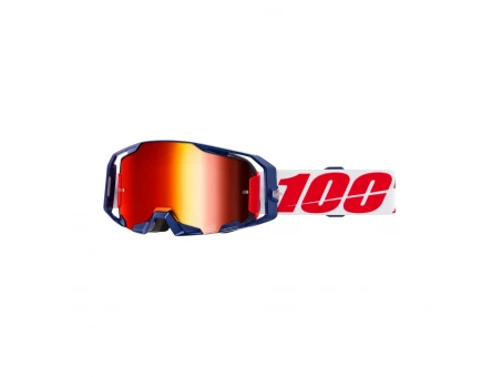 Ochelari Motocross 100% Armatic Mach Z Lentilă Red Mirror - Rosu/Albastru/Alb | 50060-00006