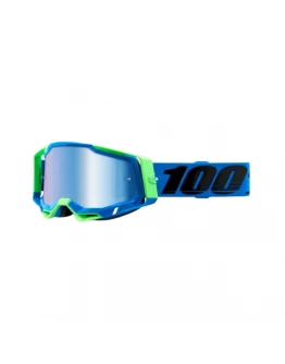 Ochelari 100% Racecraft 2 Fremont - Albastru/Verde cu lentila albastra