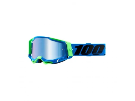 Ochelari 100% Racecraft 2 Fremont - Albastru/Verde cu lentila albastra