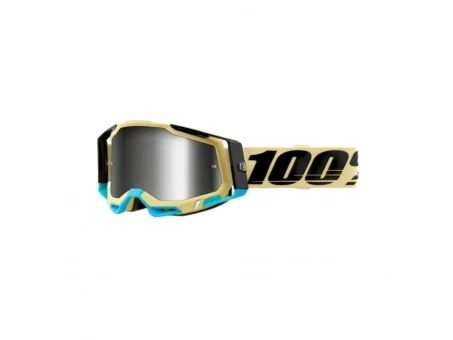 Ochelari 100% Racecraft 2 Airblast - Maro/Negru cu lentila argintie