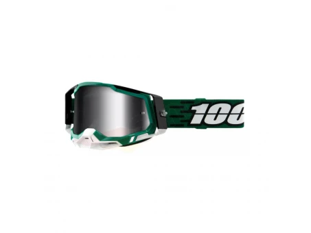 Ochelari 100% Racecraft 2 Milori- Verde/Negru cu lentila argintie