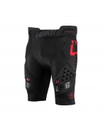 Pantaloni scurti cu protectii LEATT Impact Shorts 3DF 5.0 - Negru/Rosu