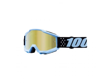 Ochelari 100% Accuri 1 Taichi - Albastru/Negru cu lentila aurie si lentila transparenta inclusa