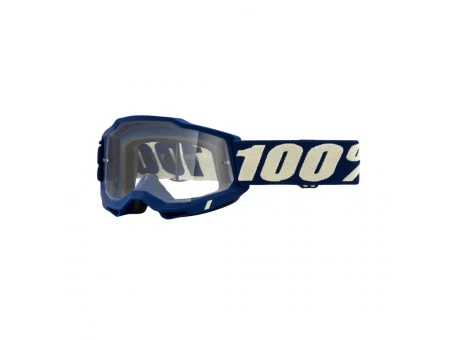 Ochelari 100% ACCURI 2 Deepmarine - Albastru/Alb cu lentila transparenta
