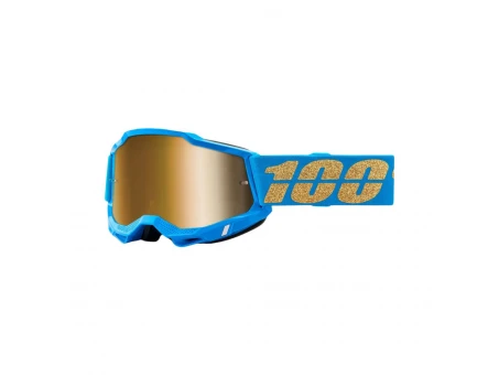 Ochelari 100% Accuri 2 Waterloo True Gold Lens - Albastru/Auriu cu lentila aurie