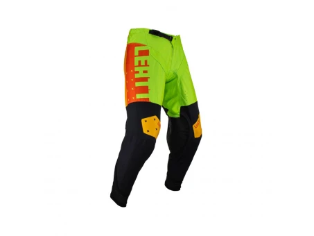 Pantaloni LEATT 4.5 Citrus - Negru/Portocaliu/Galben fluor