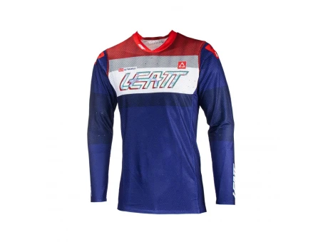 Tricou LEATT 5.5 ULTRAWELD - Albastru,Alb,Rosu