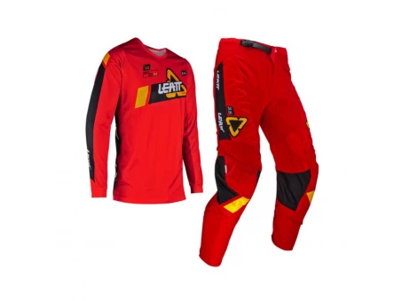 Set echipament motocross LEATT Ride Kit 3.5 Tricou + Pantaloni - Roșu/Negru | 502408062