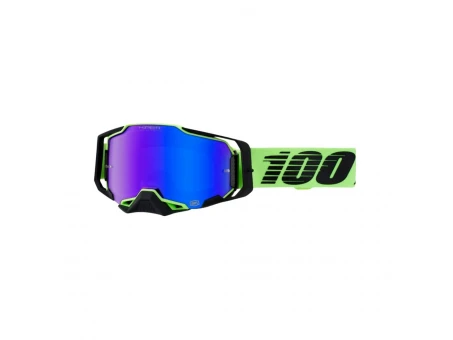 Ochelari 100% Armeg Uruma - Verde/Negru cu lentila albastra