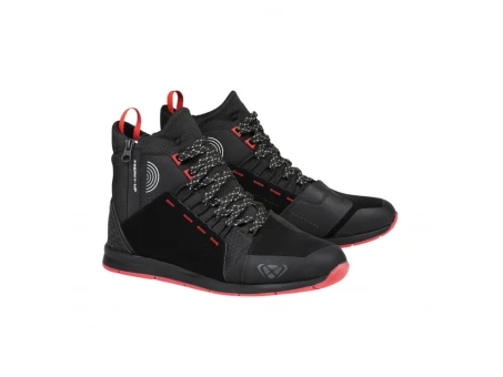 Ghete moto urban bărbați all season Ixon Freaky WP MS - Negru/Rosu | 5081010041059