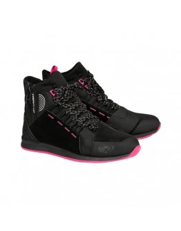 Ghete moto Urban femei All Season Ixon model Freaky WP LS 100% waterproof - Negru,Fuchsia (roz)