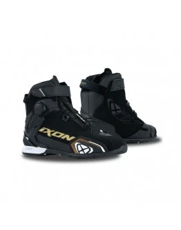 Ghete moto Roadster femei All Season Ixon model Bull 2 WP LS - Negru,alb,Auriu