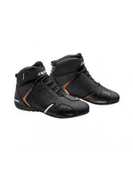 Ghete moto femei all season Ixon Gambler WP LS - Negru/Auriu