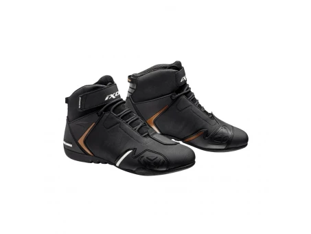Ghete moto femei all season Ixon Gambler WP LS - Negru/Auriu | 5081120041067