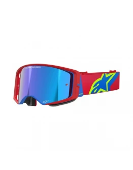 Ochelari cross-enduro ALPINESTARS SUPERTECH CORP MIRROR GOGGLE - Rosu/Albastru