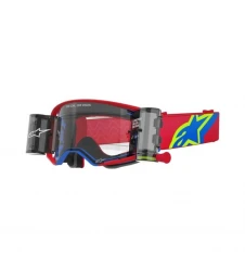 Ochelari cross-enduro Alpinestars Supertech Corp Roll-Off - Rosu/Albastru