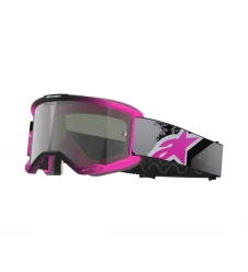 Ochelari cross-enduro Alpinestars Vision 5 Lahnd - Negru mat/Argintiu/Roz