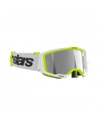 Ochelari cross-enduro ALPINESTARS VISION 8 WORDMARK MIRROR GOGGLE -  Alb/Galben fluo | 5101325/2501/TU