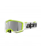 Ochelari cross-enduro ALPINESTARS VISION 8 WORDMARK MIRROR GOGGLE -  Alb/Galben fluo | 5101325/2501/TU